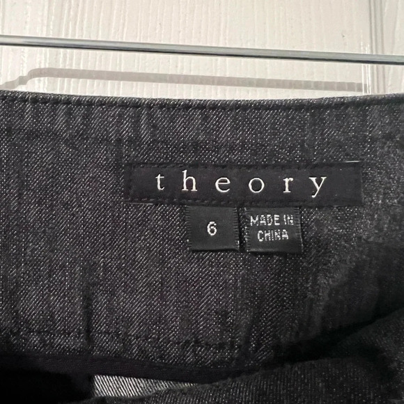 Theory Marcus D North Dakota Gray Flare Dress Pants Size 6 - Picture 8 of 8